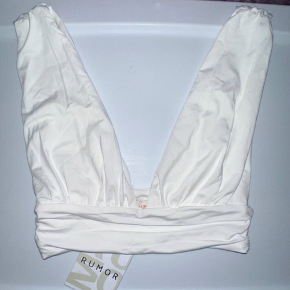 Rumor White Halter Top